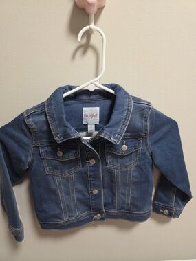 Cat & Jack Girl's Blue Denim Jean Jacket - 4T